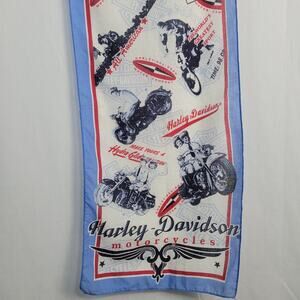Harley Davidson Motorcycles Lightweight Retro Vintage Rectangular Scarf